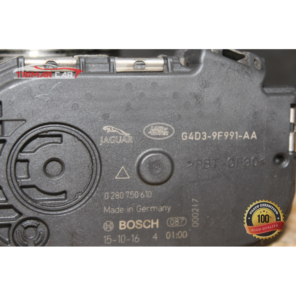 G4D3-9F991-AA CORPO FARFALLATO RANGE ROVER EVOQUE (L538)(2011 >) 2.0 D 4X4 150CV 110KW 204DTD