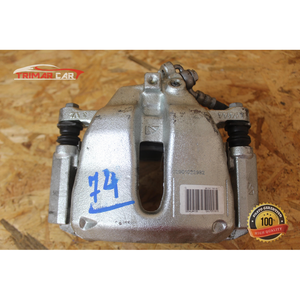 9824176580 PINZA FRENO ANTERIORE SINISTRA PEUGEOT 208 2 II (UB_UP_UW_UJ_)(2019>) 1.5 BlueHDI 100 102CV 75KW YH01