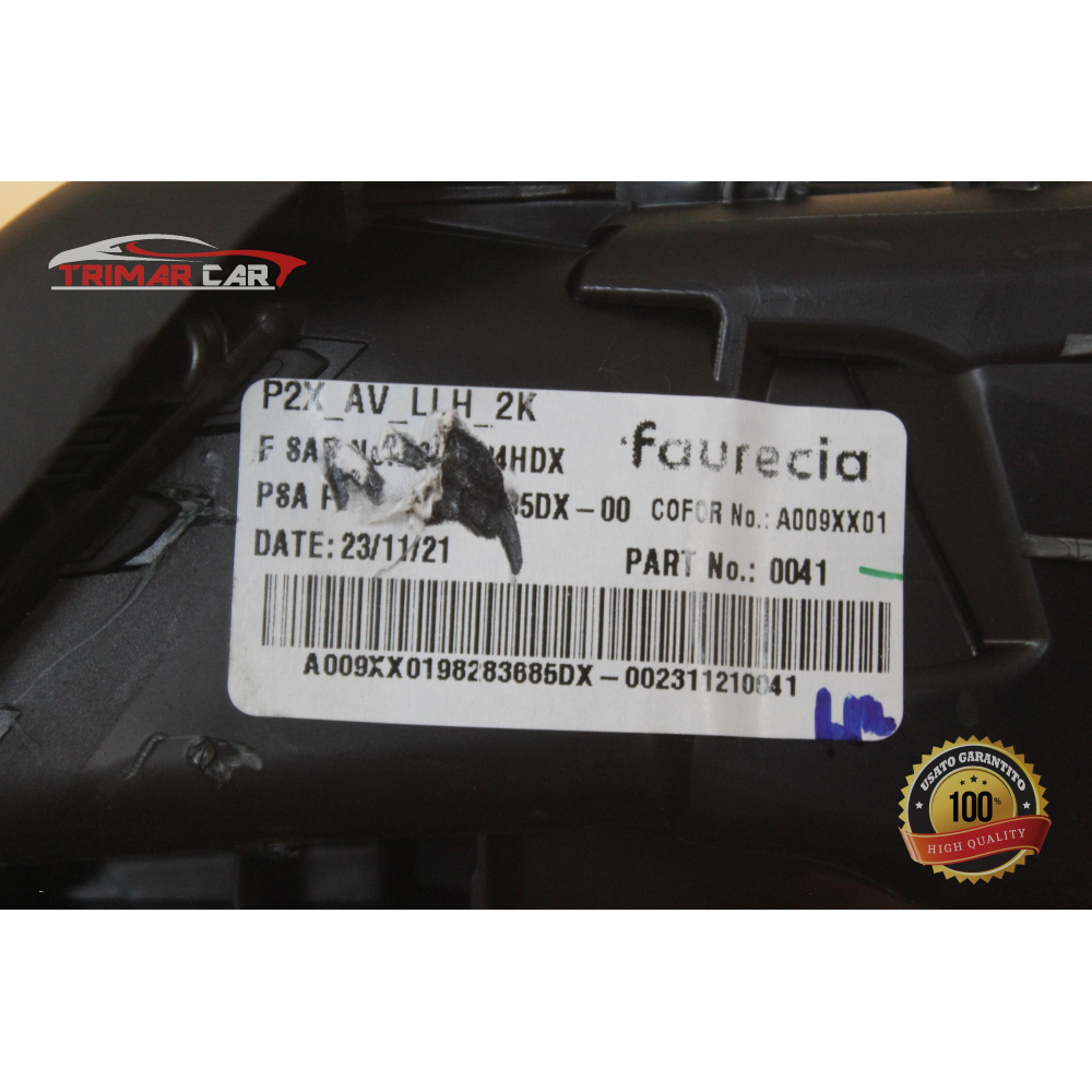 98283685DX BOCCHETTA ARIA CLIMA CRUSCOTTO SX PEUGEOT 208 2 II (UB_UP_UW_UJ_)(2019>) 1.5 BlueHDI 100 102CV 75KW YH01