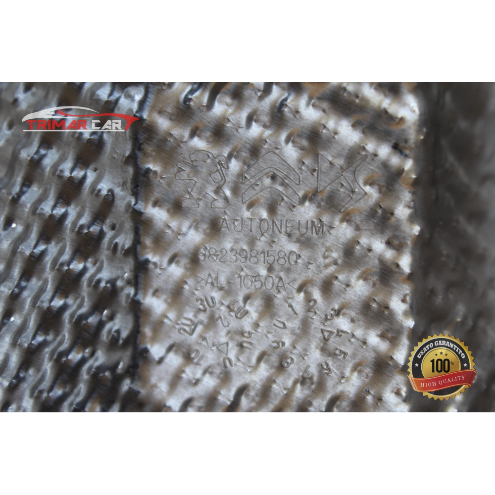 9823981580 PARACALORE TERMICO TERMINALE MARMITTA PEUGEOT 208 2 II (UB_UP_UW_UJ_)(2019>) 1.5 BlueHDI 100 102CV 75KW YH01