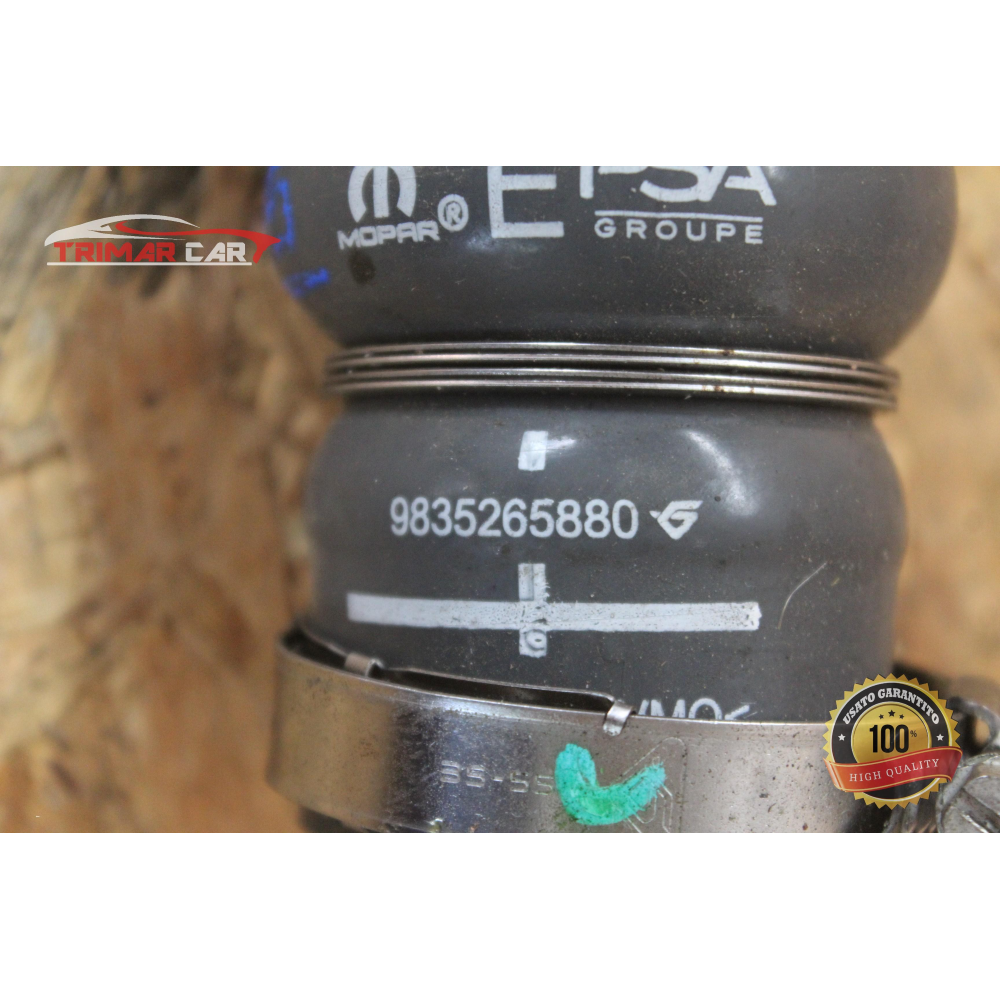 9835265880 TUBO MANICOTTO ASPIRAZIONE ARIA PEUGEOT 208 2 II (UB_UP_UW_UJ_)(2019>) 1.5 BlueHDI 100 102CV 75KW YH01
