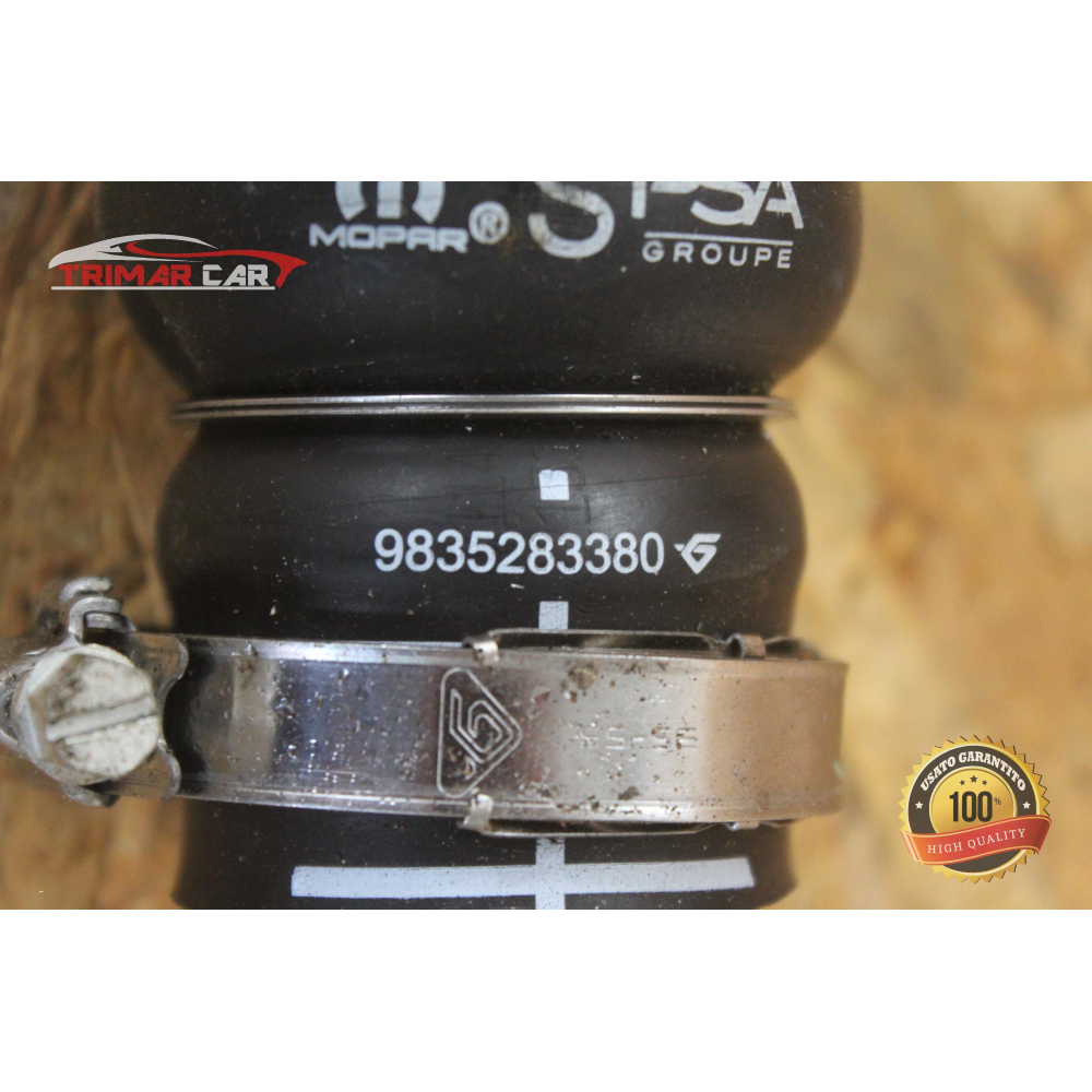 9835283380 TUBO MANICOTTO ASPIRAZIONE ARIA PEUGEOT 208 2 II (UB_UP_UW_UJ_)(2019>) 1.5 BlueHDI 100 102CV 75KW YH01