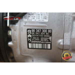 9834730080 COMPRESSORE AC CLIMA PEUGEOT 208 2 II (UB_UP_UW_UJ_)(2019>) 1.5 BlueHDI 100 102CV 75KW YH01