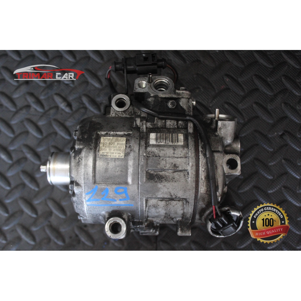 6Q0820808G COMPRESSORE AC CLIMA SEAT IBIZA 4 IV (6J5, 6P1)(08-17) 1.2 12V BZ COD.MOT. CGP