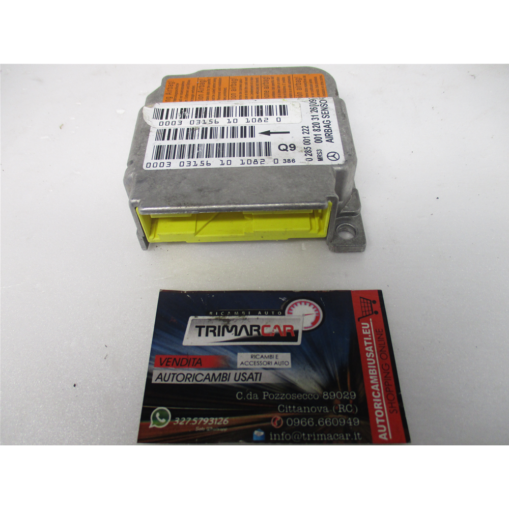 CENTRALINA AIRBAG MERCEDES CLASSE A (168) [97-04] COD: 0285001222 // 0018203126