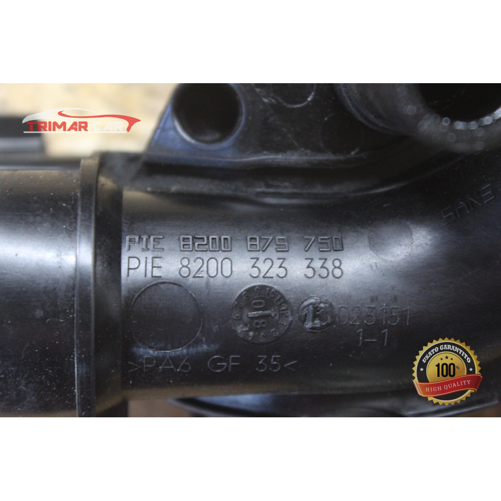 8200323338 TUBO MANICOTTO INTERCOOLER TURBO RENAULT CLIO 3 III (BR0/1,CR0/1)(05-13) 1.5 DCI 86CV 63KW K9KT766 / K9K766