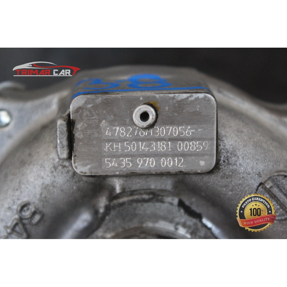 54359700012 TURBINA TURBO RENAULT CLIO 3 III (BR0/1,CR0/1)(05-13) 1.5 DCI 86CV 63KW K9KT766 / K9K766
