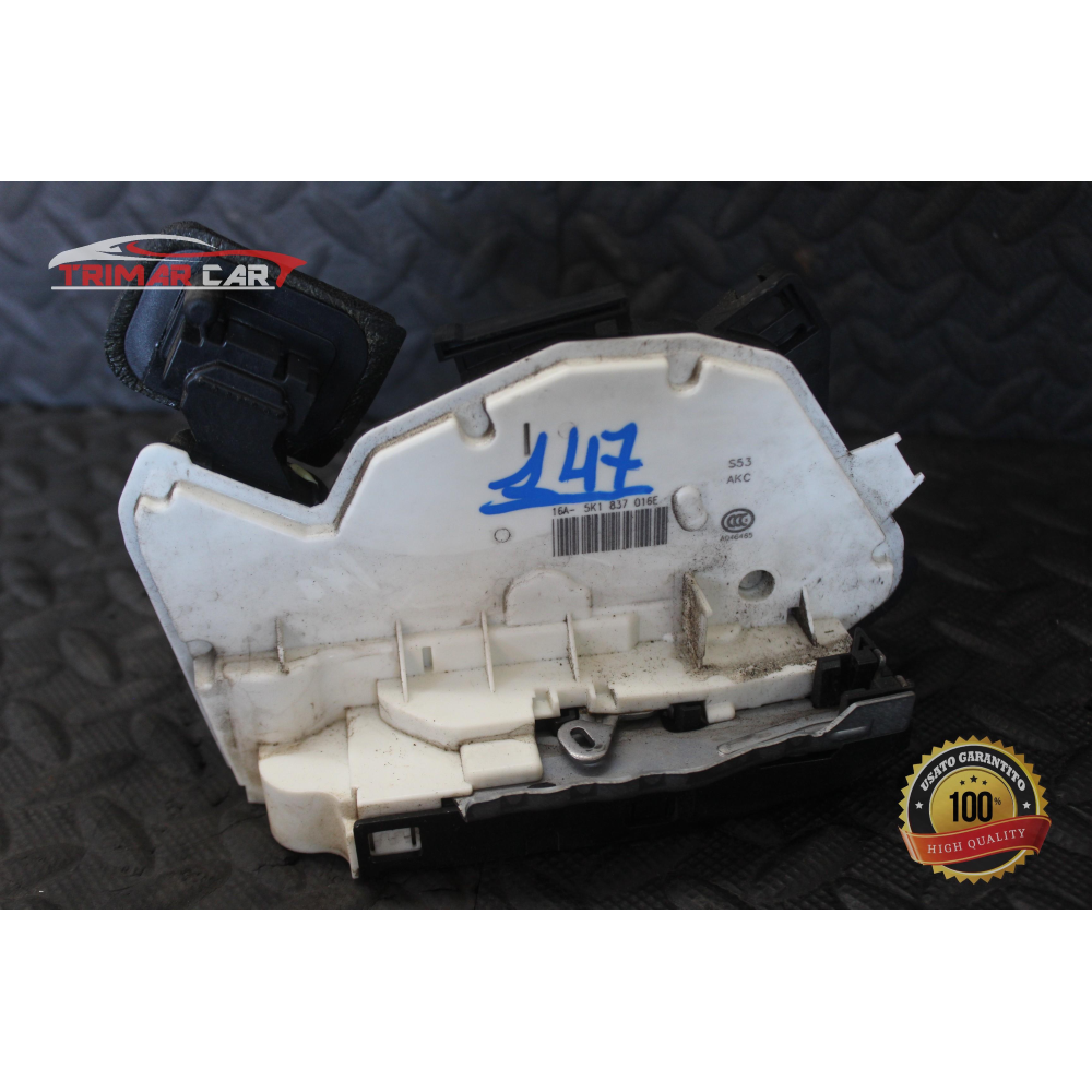 5K1837016E SERRATURA SPORTELLO ANTERIORE DESTRA VW GOLF 7 VII VARIANT (2013 >) 1.6 TDI 105CV 77KW COD MOT; CLH