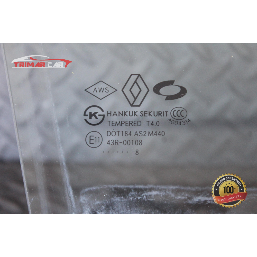 80300JY00A VETRO SCENDENTE PORTA ANTERIORE DESTRA RENAULT KOLEOS 1 I (HY)(2008 >) 