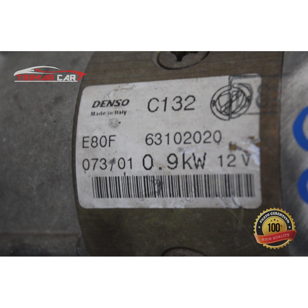 63102020 MOTORINO AVVIAMENTO FIAT PUNTO 2 (188)(1999-2012) 1.2 16V 80CV 59KW COD MOT; 188A5000