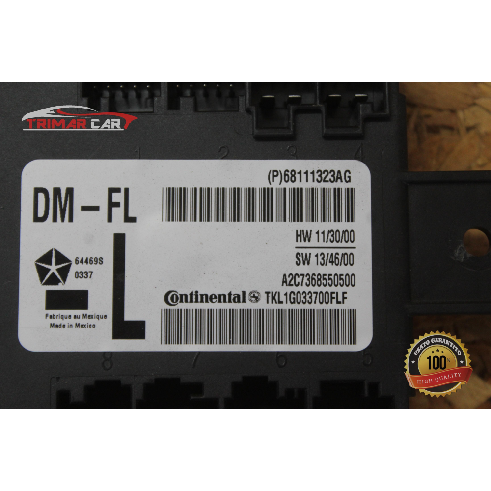 68111323AG CENTRALINA PORTA ANTERIORE SINISTRA JEEP CHEROKEE 5 (KL)(2013 >)