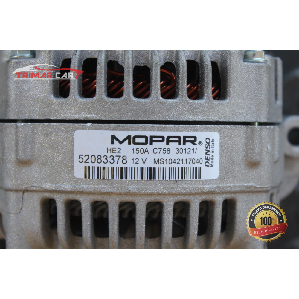 52083378 150A MS1042117040  ALTERNATORE FIAT 500X TIPO 1.3 MULTIJET