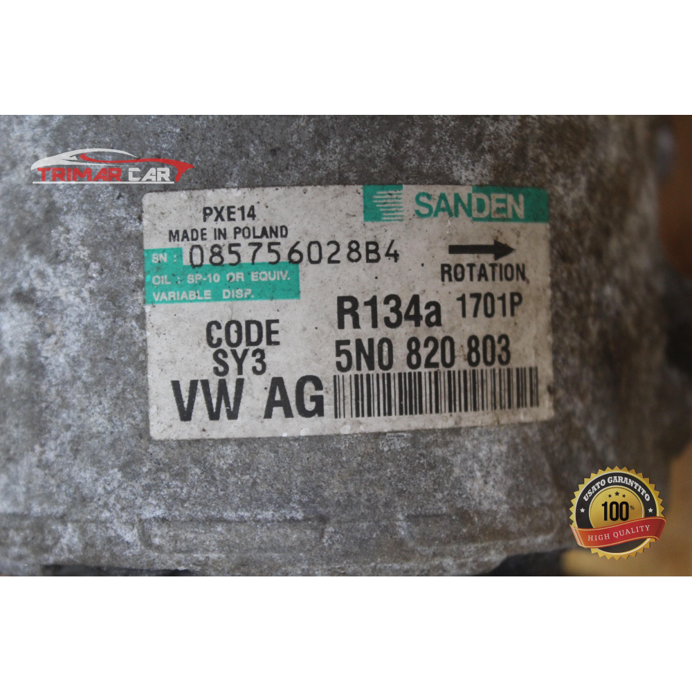5N0820803 COMPRESSORE AC CLIMA SEAT VW SKODA