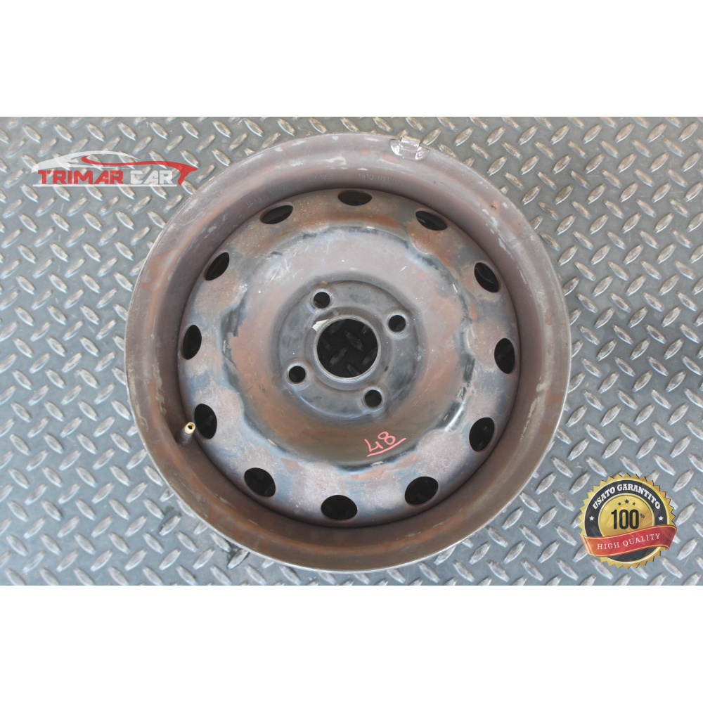 R14 529100X100 CERCHIO SINGOLO IN FERRO HYUNDAI i10 (PA)(2007-2013) 1.1 48KW 65CV G4HG