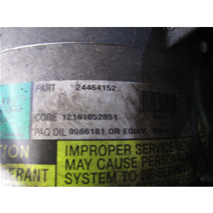 COMPRESSORE AC ARIA CONDIZIONATA OPEL ZAFIRA A 2.0 2.2 DTI DAL '98-'05 COD: 24464152