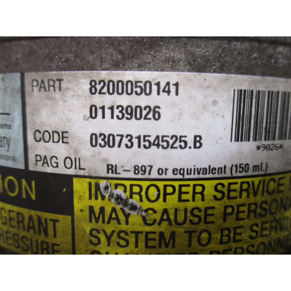 COMPRESSORE AC ARIA CONDIZIONATA RENAULT MEGANE 2 SCENIC 2 8200050141