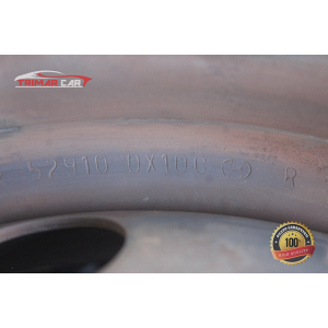 R14 529100X100 CERCHIO SINGOLO IN FERRO HYUNDAI i10 (PA)(2007-2013) 1.1 48KW 65CV G4HG