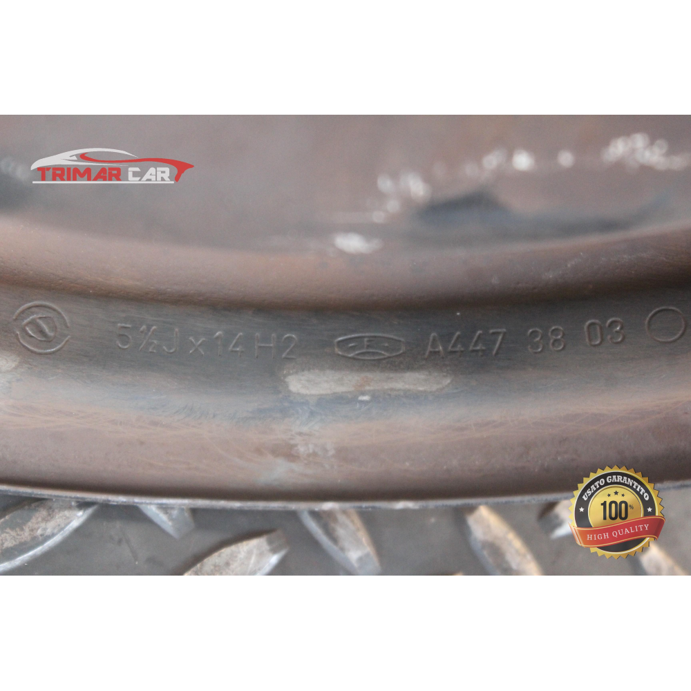 46745113 R14 CERCHIO SINGOLO IN FERRO FIAT PUNTO 2 (188)(2003-2012)