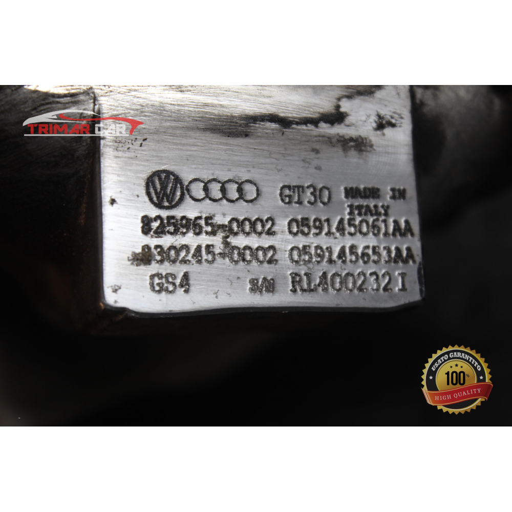 059145654AA 827334-2 BITURBO TURBINA AUDI VW, A6, A7, Q5, A6, SQ5 - 3.0 TDI. Turbo 825965, 827334 