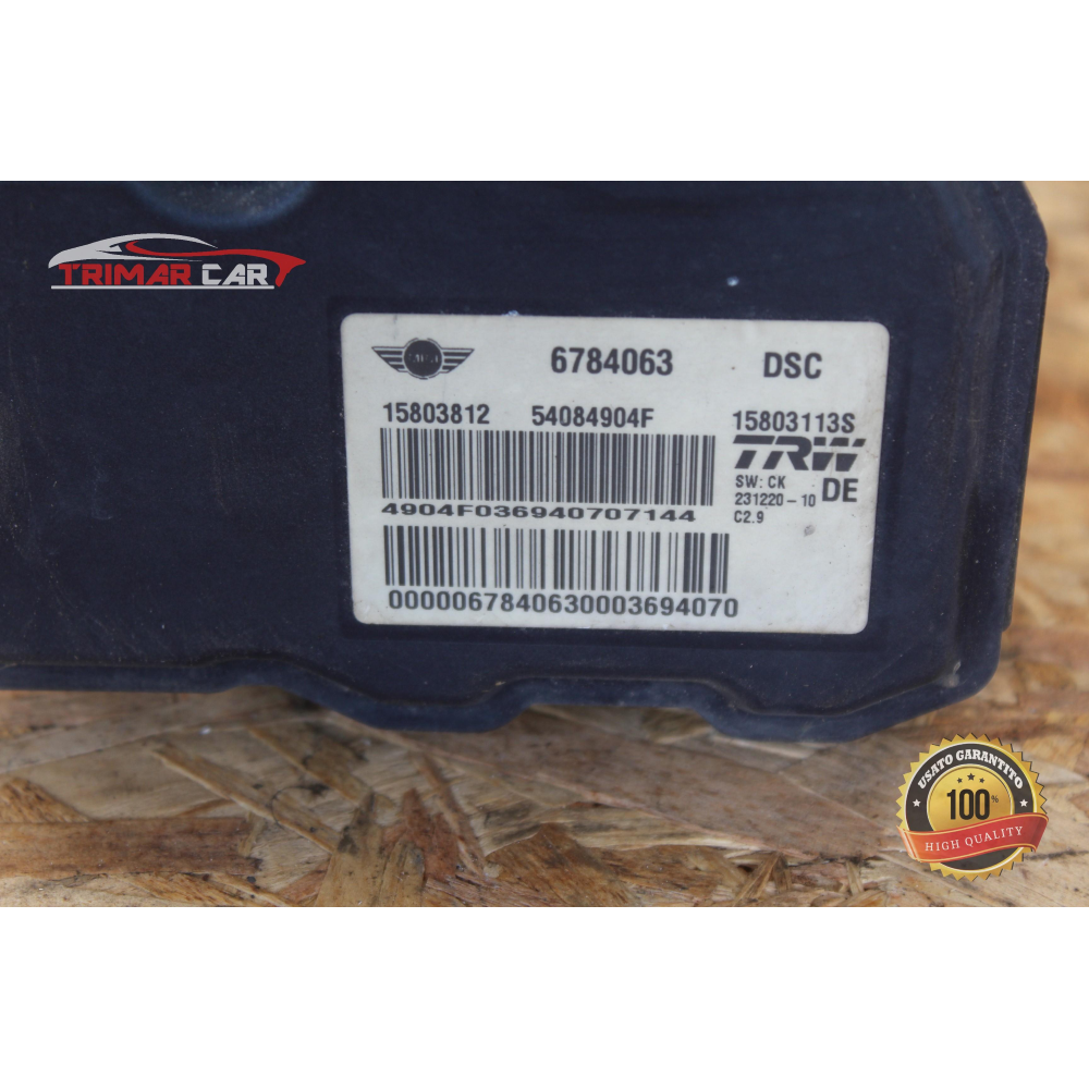 6784063 POMPA CENTRALINA ABS MINI COOPER (R56)(05-13) 1.6D 109CV 80KW 9HZ