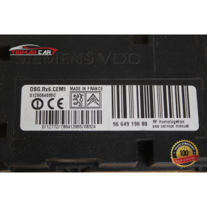 9664919880 CENTRALINA MODULO PRESSIONE PNEUMATICI CITROEN C5 3 III BREAK (RW)(08-17) 2.7 HDI 204CV 150KW UHZ