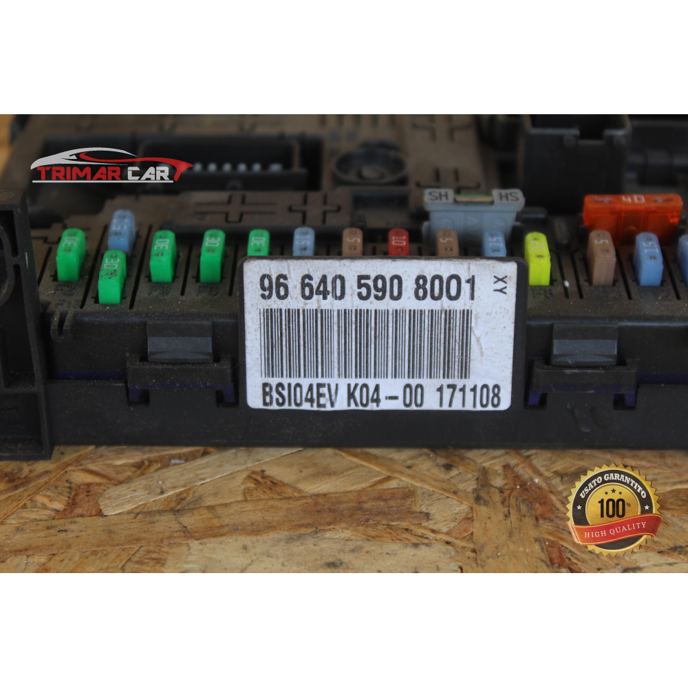 9664059080 BSI CENTRALINA SCATOLA PORTAFUSIBILI CITROEN C5 3 III BREAK (RW)(08-17) 2.7 HDI 204CV 150KW UHZ