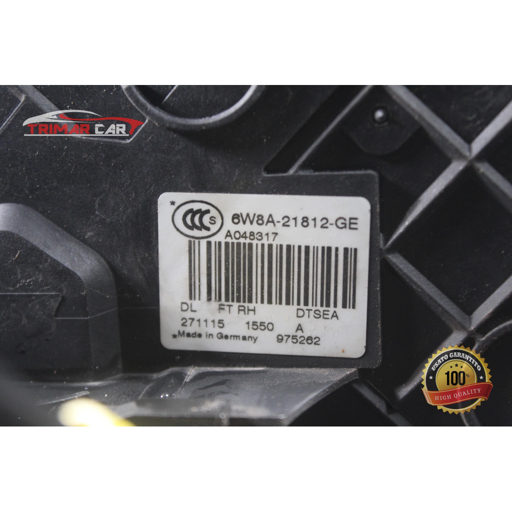 6W8A-21812-GE SERRATURA SPORTELLO ANTERIORE DESTRA LAND ROVER RANGE ROVER EVOQUE (L538)(2011 >) 2.0 D 4X4 150CV 110KW 204DTD