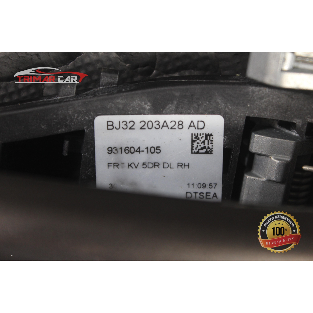BJ32203A28AD MANIGLIA ESTERNA ANTERIORE DESTRA LAND ROVER RANGE ROVER EVOQUE (L538)(2011 >) 2.0 D 4X4 150CV 110KW 204DTD