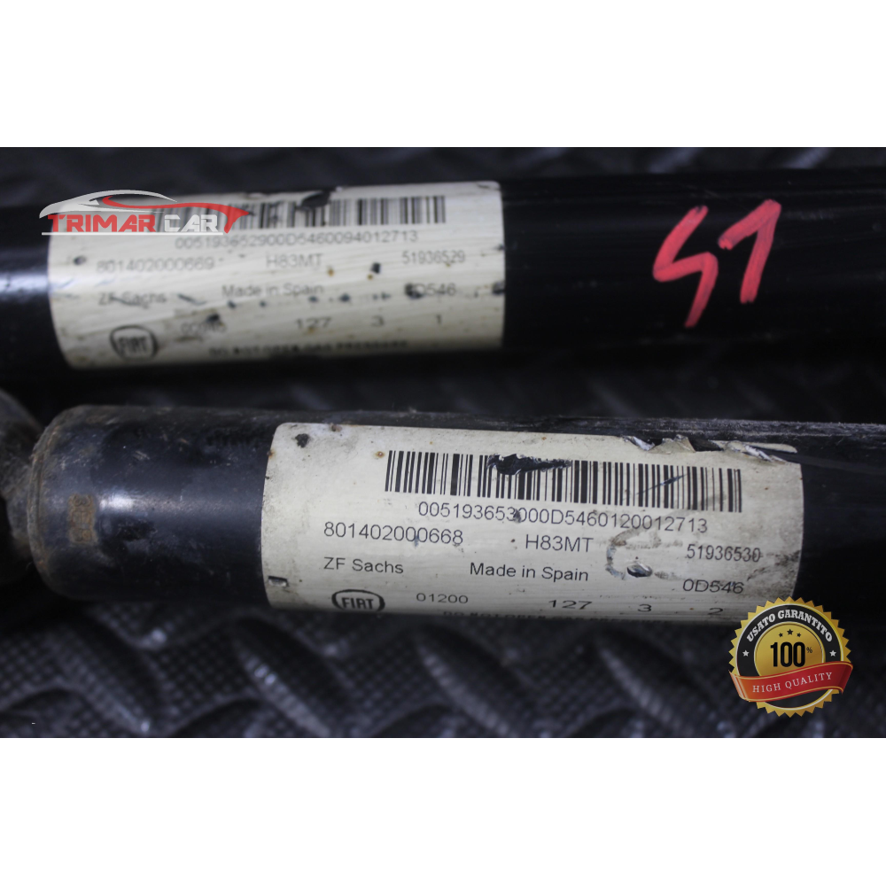 51936530 51936529 COPPIA AMMORTIZZATORI POSTERIORI DX SX FIAT 500L (351,352)(2012 >)