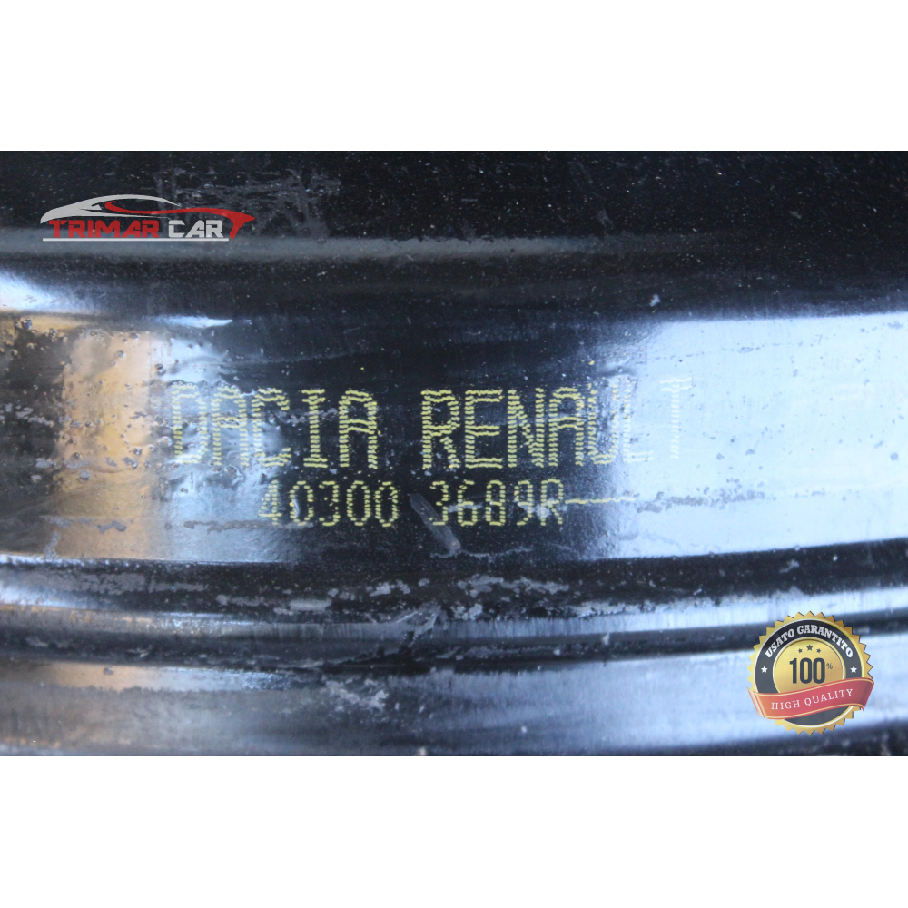 403003689R R15 CERCHIO SINGOLO IN FERRO DACIA SANDERO 2 (2012 >) 1.0 Sce 75 73CV 54KW B4D B4