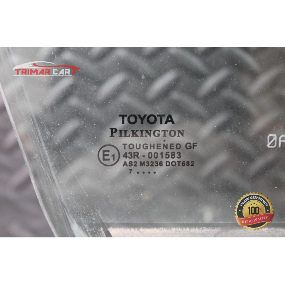 VETRO SCENDENTE PORTA ANTERIORE DESTRA TOYOTA YARIS 3 III (P13)(2010 >) 1.0 69CV 51KW COD MOT; 1KR