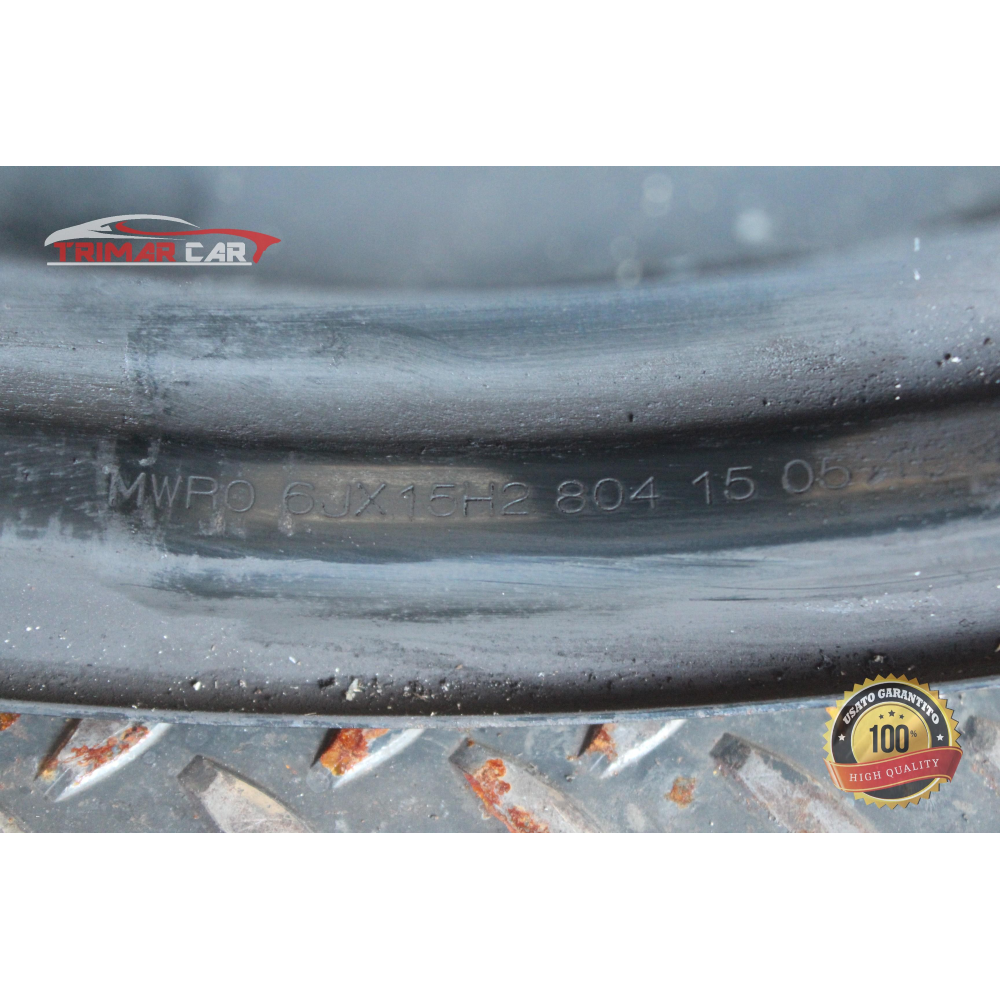 403003689R R15 CERCHIO SINGOLO IN FERRO DACIA SANDERO 2 (2012 >) 1.0 Sce 75 73CV 54KW B4D B4