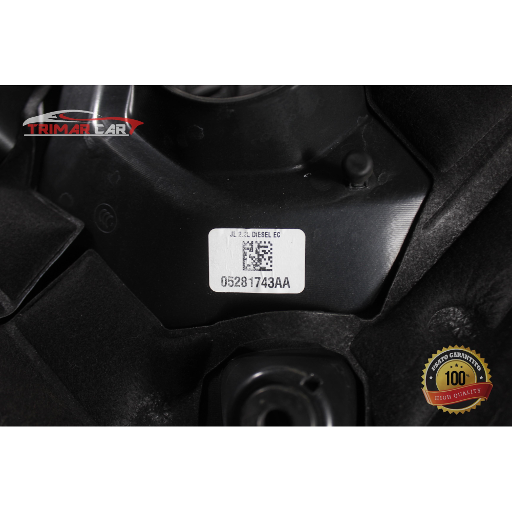 5281743AA RIPARO COPRIMOTORE SUPERIORE JEEP WRANGLER 4 IV (JL)(2017 >) 2.2MJET 55277395