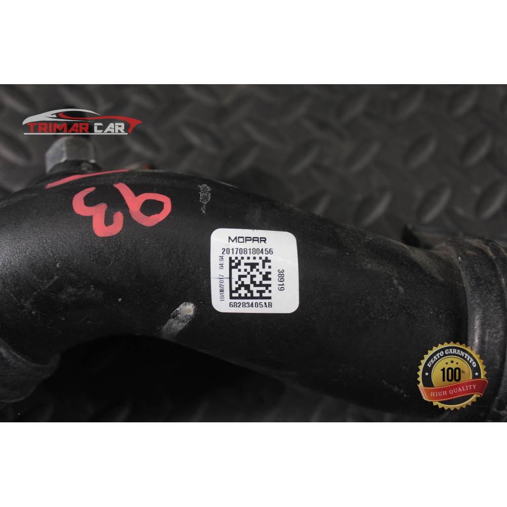 68283405AB TUBO MANICOTTO ASPIRAZIONE ARIA JEEP WRANGLER 4 IV (JL)(2017 >) 2.2MJET 55277395