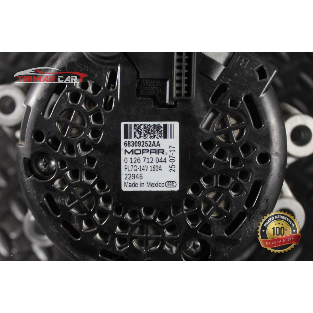 68309252AA ALTERNATORE JEEP WRANGLER 4 IV (JL)(2017 >) 2.2MJET 55277395