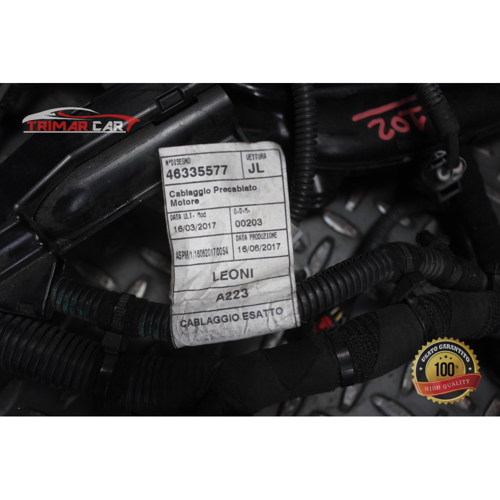 46335577 CAVO CAVI CABLAGGIO MOTORE JEEP WRANGLER 4 IV (JL)(2017 >) 2.2MJET 55277395