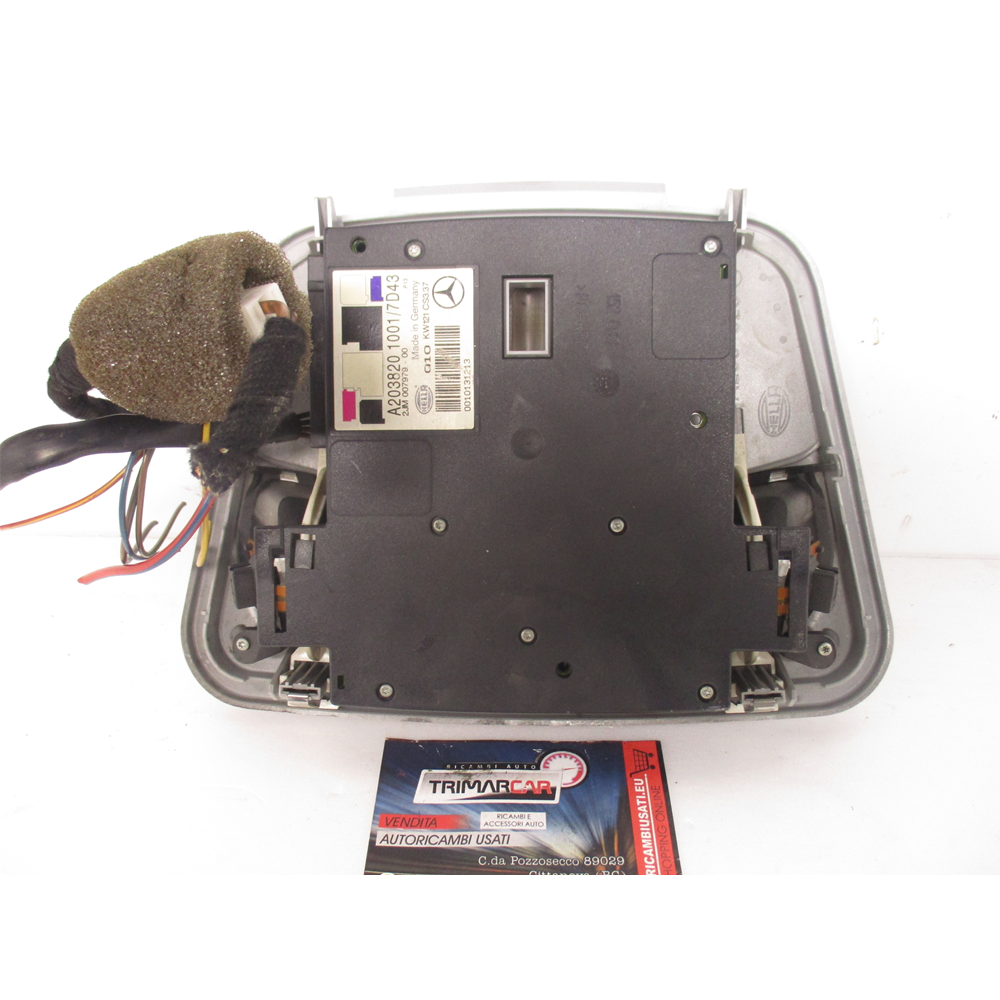 PLAFONIERA LUCE INTERNA ABITACOLO MERCEDES CLASSE C (W203) [00-07] A2038201001