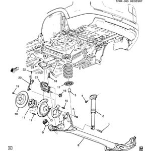 COPPIA AMMORTIZATORI POSTERIORI DESTRO SINISTRO CHEVROLET ORLANDO J309 DAL 2010