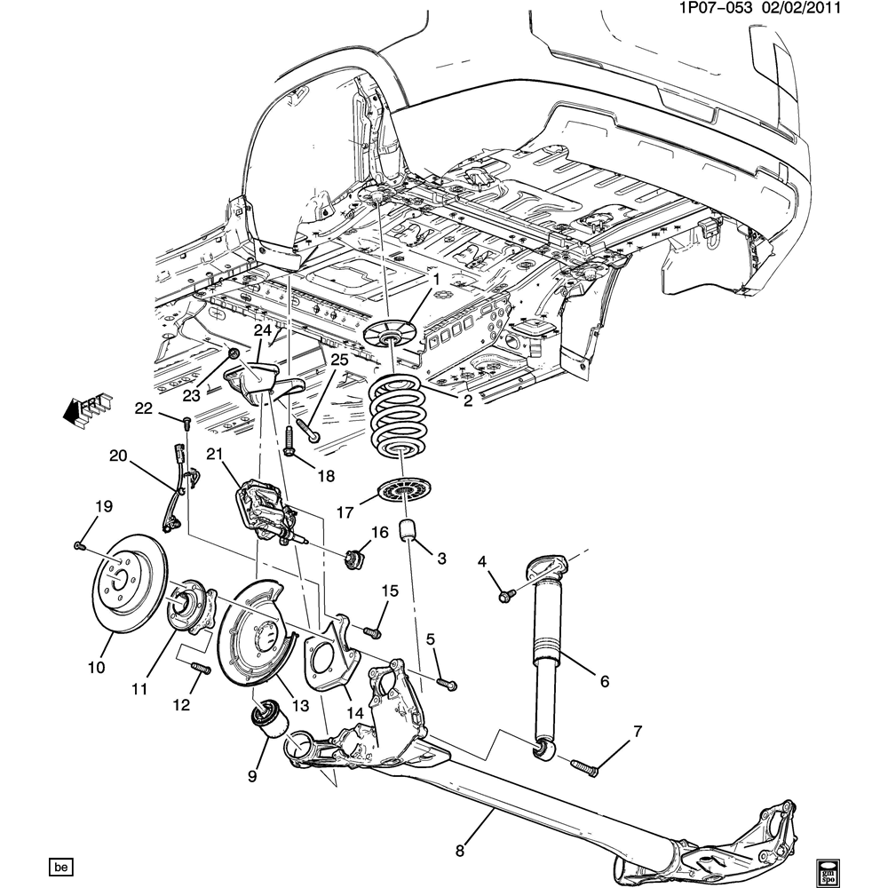 COPPIA AMMORTIZATORI POSTERIORI DESTRO SINISTRO CHEVROLET ORLANDO J309 DAL 2010