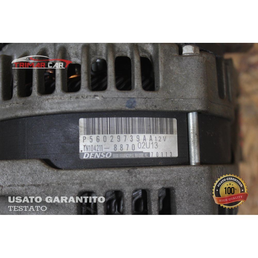 130A 56029739AA TN104211-8870 ALTERNATORE JEEP CHEROKEE KL 2.2CRD