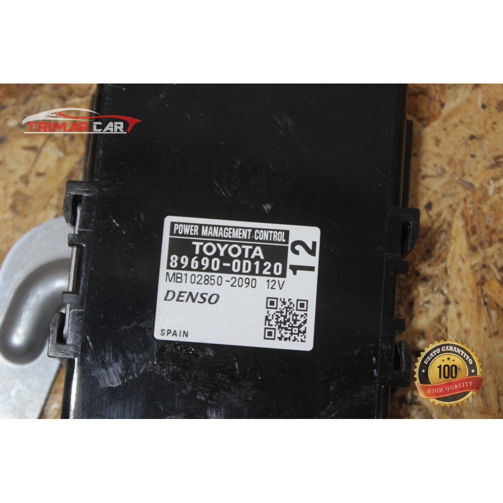 89690-0D120 CENTRALINA CARBURANTE BENZINA TOYOTA YARIS 3 III (P13)(2010 >) 1.0 69CV 51KW COD MOT; 1KR