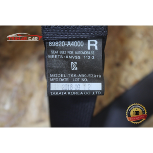 89820-A4000 CINTURA SICUREZZA POSTERIORE DESTRA KIA CARENS 4 (2017) 1.7 CRDI 141CV 104KW D4FD