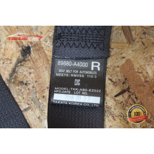 89880-A4000 CINTURA SICUREZZA POSTERIORE DESTRA KIA CARENS 4 (2017) 1.7 CRDI 141CV 104KW D4FD