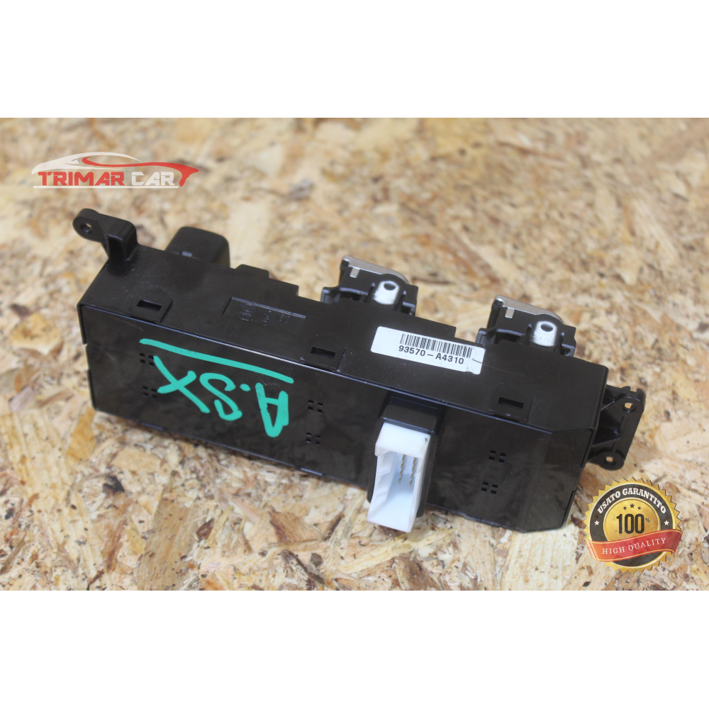 93570-A4310 PULSANTIERA ALZAVETRO ANTERIORE SX SINISTRA KIA CARENS 4 (2017) 1.7 CRDI 141CV 104KW D4FD