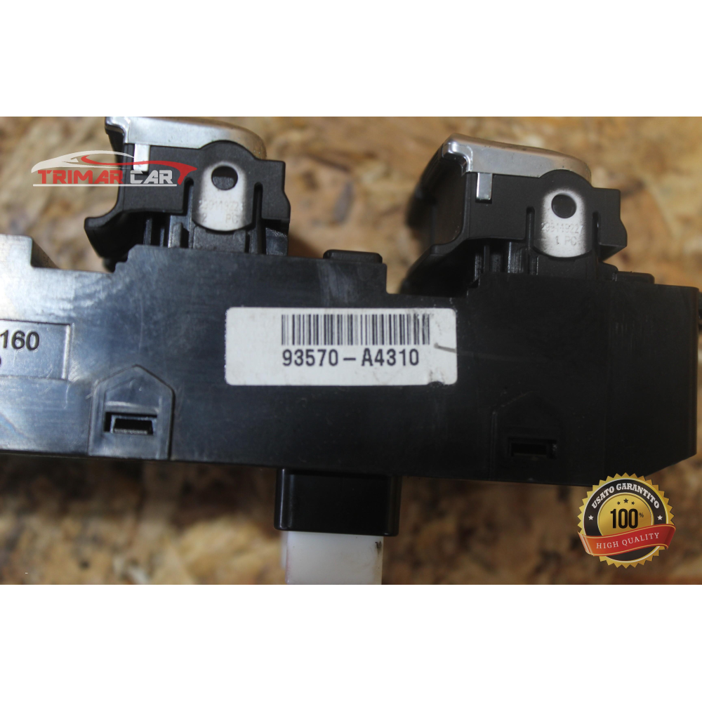 93570-A4310 PULSANTIERA ALZAVETRO ANTERIORE SX SINISTRA KIA CARENS 4 (2017) 1.7 CRDI 141CV 104KW D4FD