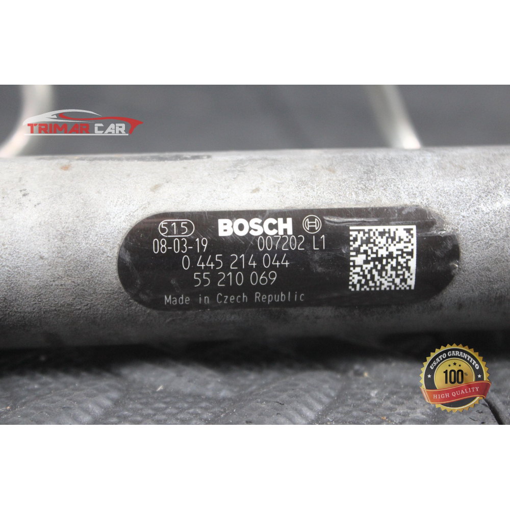 0445214044 TUBO FLAUTO RAIL INIEZIONE FIAT GRANDE PUNTO (199)(05-12) 1.3 MJET 75CV 55KW COD MOT: 199A2000