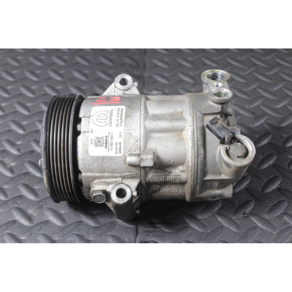 52055449 01141742 COMPRESSORE AC CLIMA FIAT 500X (334)(2014 >) 1.3 MJET 95CV 70KW COD. MOT. 55283775