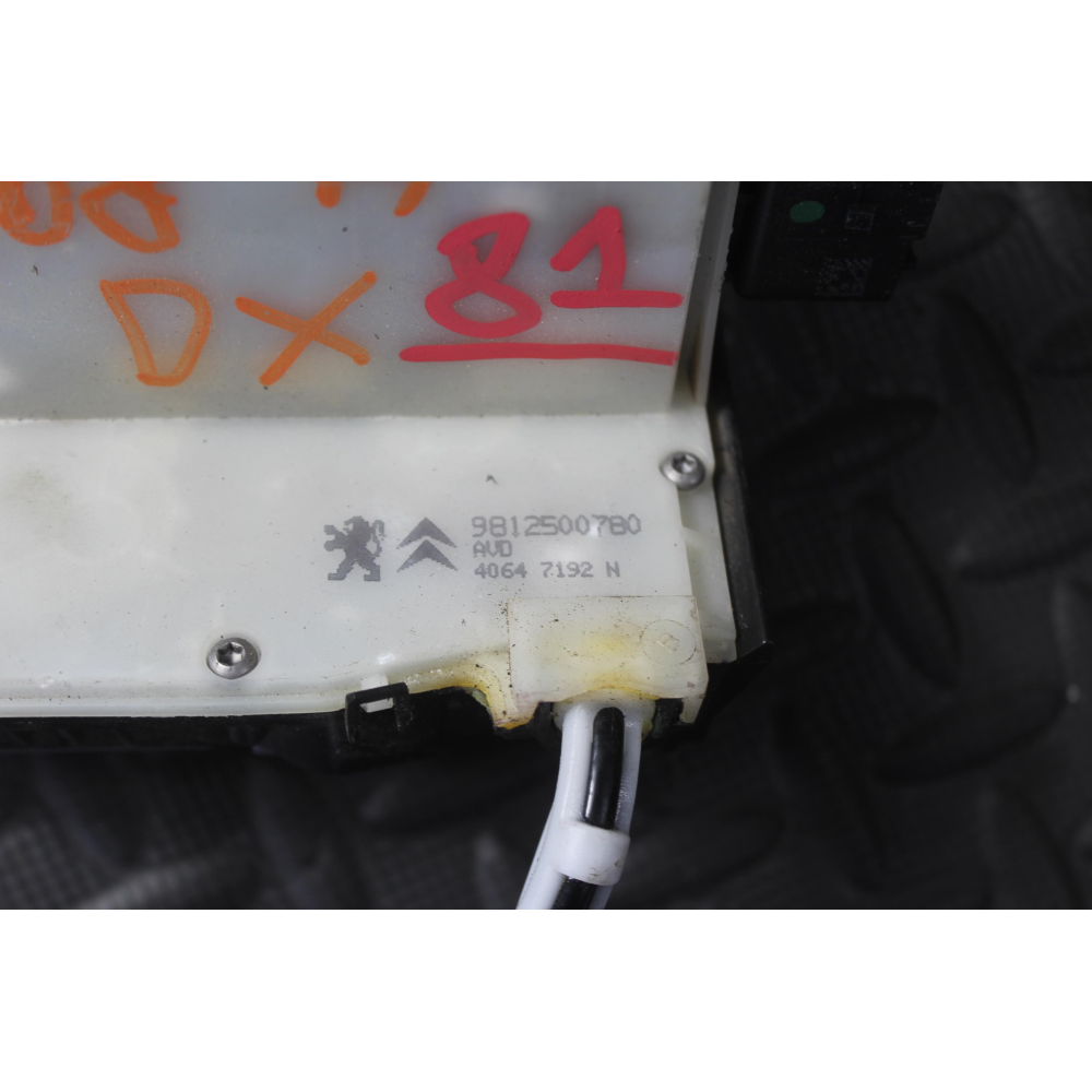 9812500780 SERRATURA SPORTELLO ANTERIORE DESTRA 6PIN PEUGEOT 208 I (CA , CC)(2012 >)