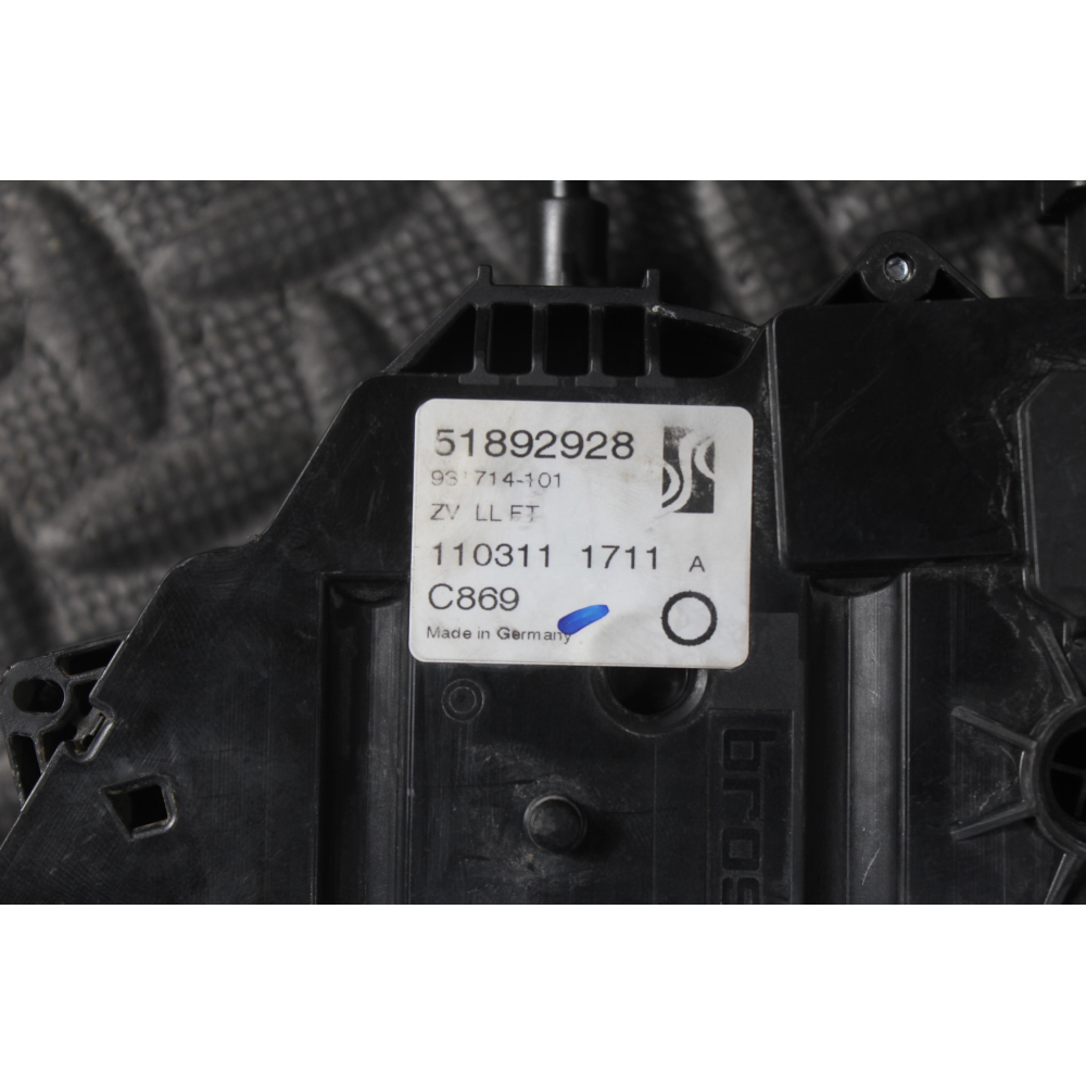 51892928 SERRATURA SPORTELLO ANTERIORE SINISTRA 6PIN FIAT GRANDE PUNTO (199)(05-12)