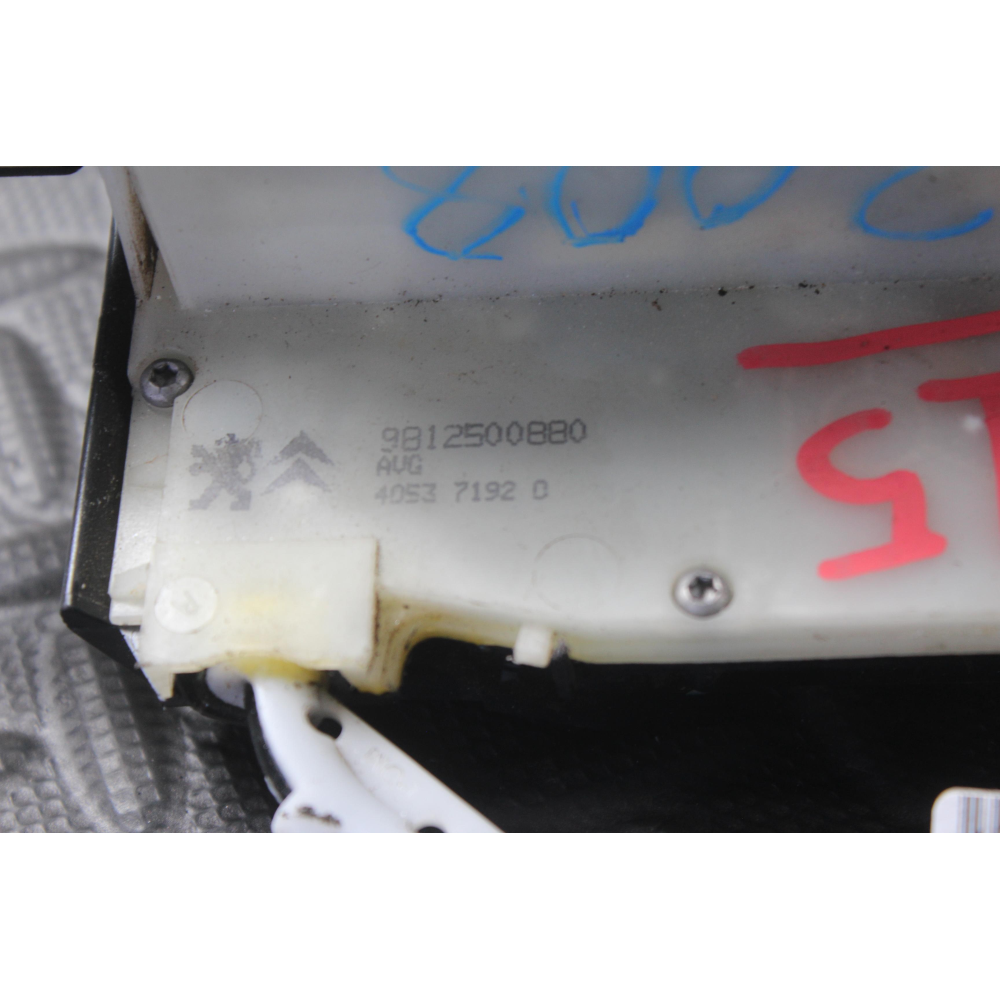 9812500880 SERRATURA SPORTELLO ANTERIORE SINISTRA 6PIN PEUGEOT 208 I (CA , CC)(2012 >)